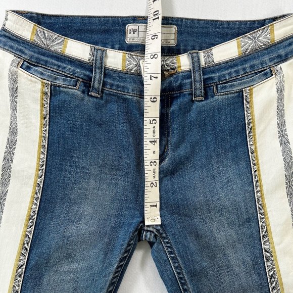 Free People Danica Flare Bell Bottom Jeans Size 25 - Picture 10 of 13